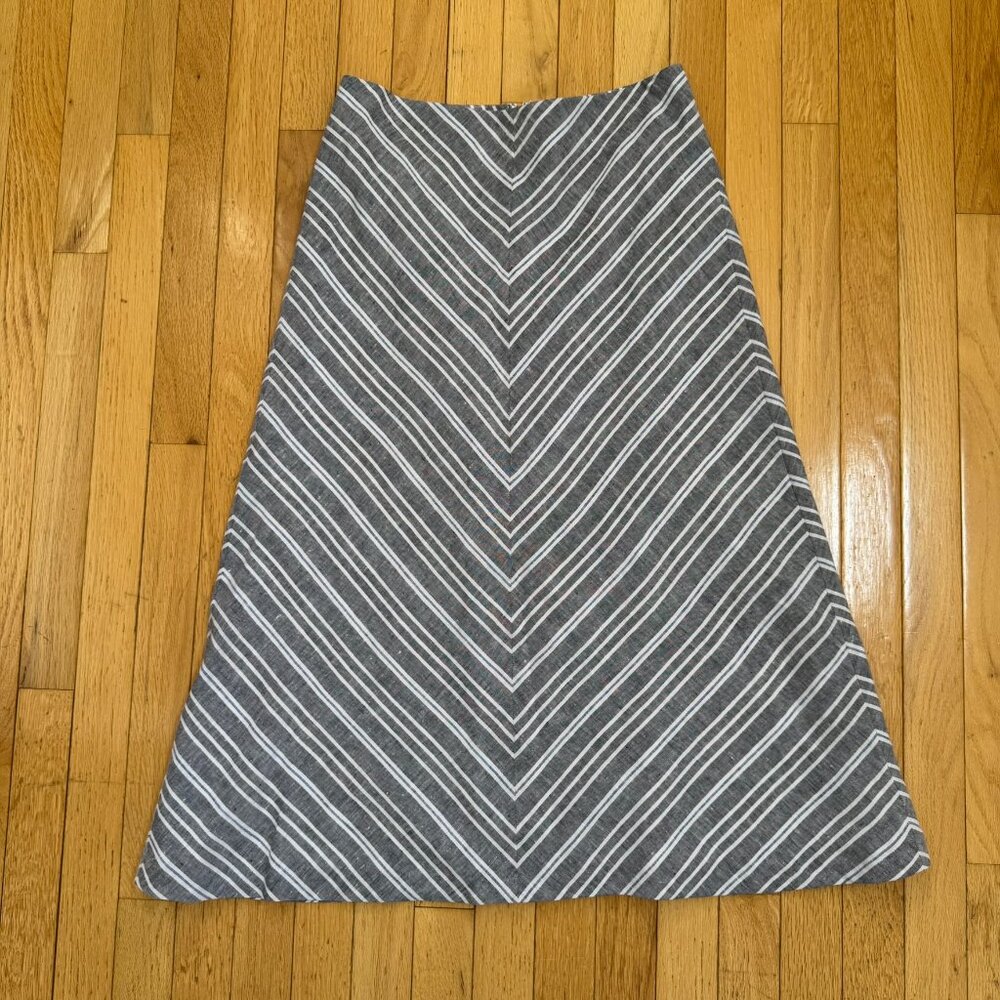 Talbots Chevron Stripe A-Line Skirt – Size 4 – NWT